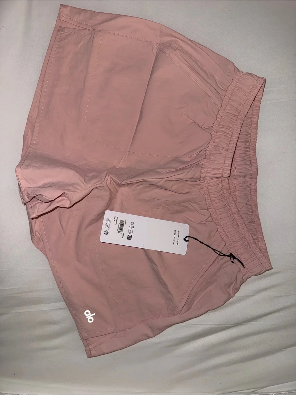 ALO Yoga Alumni Short Pink Quartz NWT